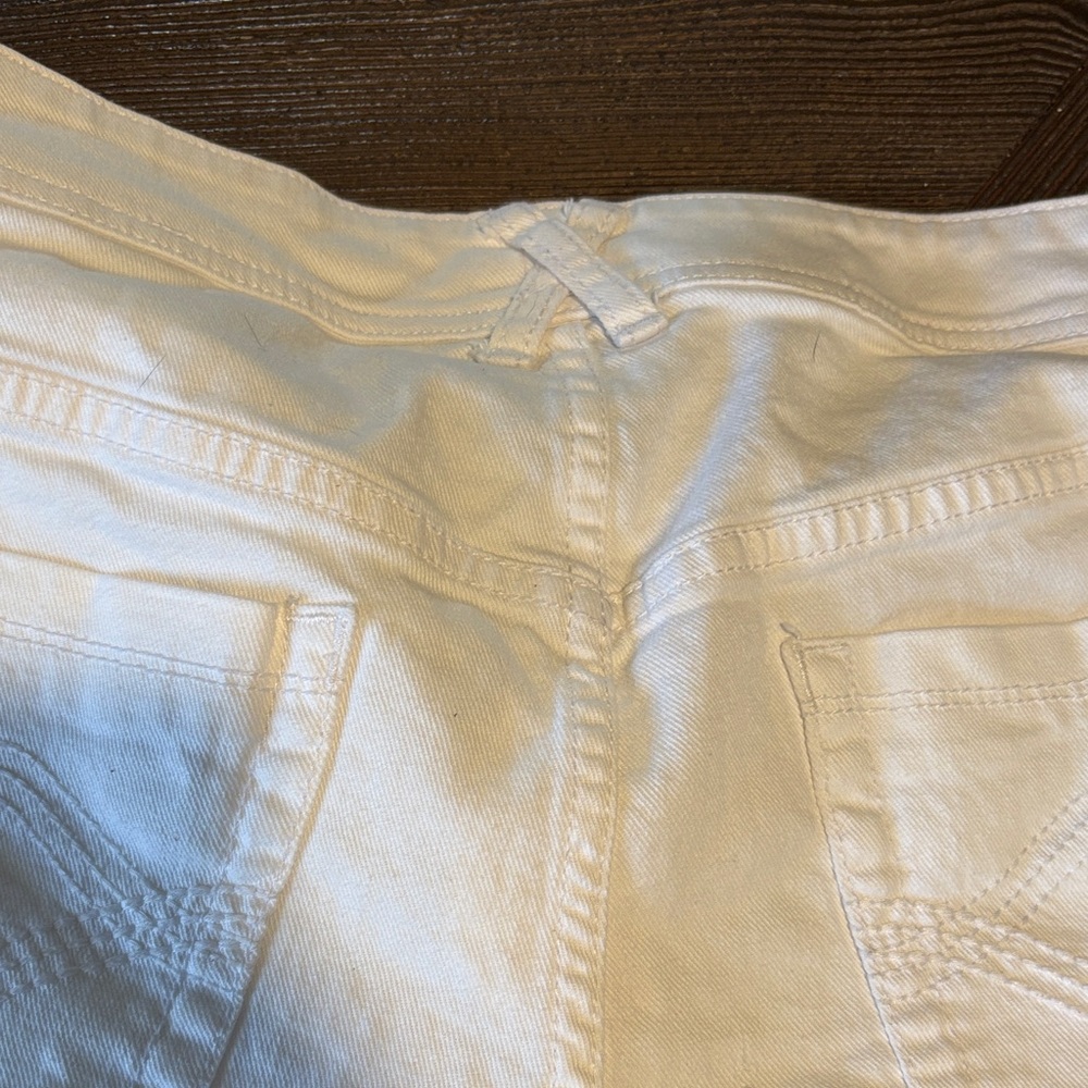 Lane Bryant White Denim Short Shorts - Picture 10 of 12